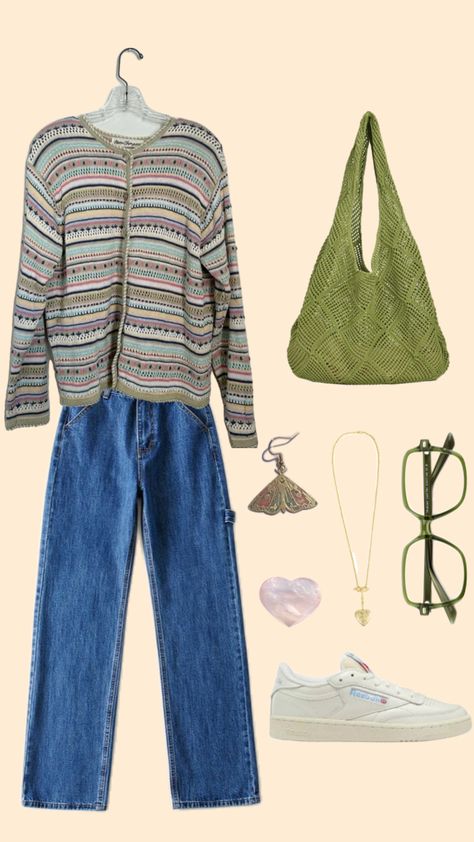 Queer Vintage Fashion Queer Vintage, Vintage Fall, Outfit Inspo Fall, Crochet Sweater, Fall Outfit, Aesthetic Fashion, Fall Fashion, Fall Outfits, Autumn Fashion