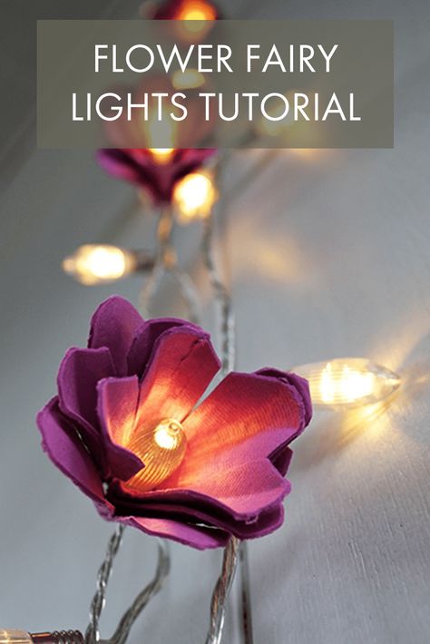 If you love twinkling fairy lights then you will love this easy tutorial for creating flower fairy lights! All you need is an egg carton and a few supplies! Projek Diy, Egg Carton Flowers, Kerajinan Diy, Diy String Lights, Diwali Festival Of Lights, Diy Tumblr, Egg Carton Crafts, Diy Snowman, Wreath Diy