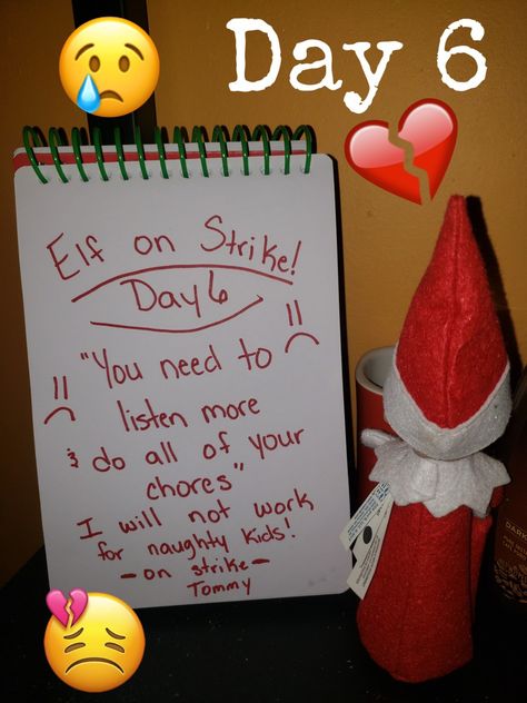 On Strike Elf On The Shelf Post It Notes, Elves On Strike, Forgot To Move The Elf, Elf On The Shelf Introduction To A Classroom, Elf On Strike, Elf On The Shelf Peed Myself, Elf Activities, Awesome Elf On The Shelf Ideas, Elf Fun