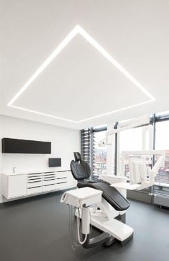 Dentistry Clinic, Dental Design Interior, Dentistry Office, Dentist Office Design, Studio Medico, Dental Office Design Interiors, Office Waiting Rooms, Dental Office Decor, Dental Design