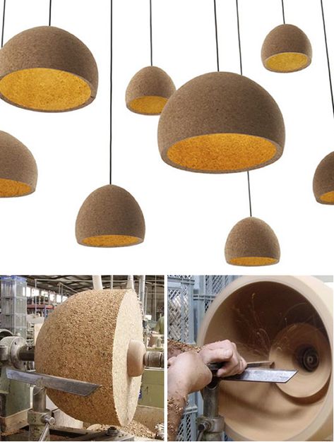 Cork Lighting, Cork Lamp, Cork Light, Cork Design, Sustainable Lighting, Eco Decor, Diy Wall Art Decor, Design Blogs, Lighting Concepts