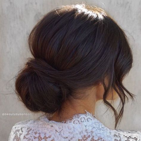 Short Hair Wedding, Hair Styles For Short Hair, Styles For Short Hair, Low Updo, Chignon Bun, Wedding Hair Up, Bridesmaid Hair Makeup, Bridal Hair Updo, Best Hairstyle