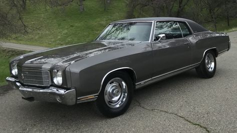 1970 Chevrolet Monte Carlo SS crossing the auction block at Los Angeles 2018 as F100.1. 70 Monte Carlo, Monte Carlo For Sale, Monte Carlo Ss, Goodyear Tires, Chevy Monte Carlo, Chrysler Imperial, Old School Cars, Chevrolet Monte Carlo, New Roads