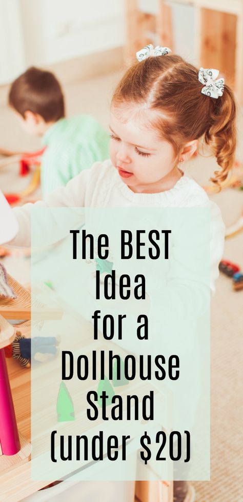 Dollhouse Stand Ideas, Dollhouse Stand, Toddler Dollhouse, Reborn Dolls Silicone, Baby Doll House, 20 Dollars, Timber House, Decorating With Pictures, Diy Dollhouse