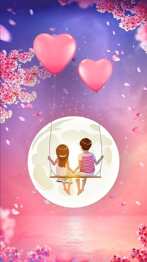 Love Couple Wallpaper, Love Cartoon Couple, Love Wallpapers Romantic, Valentines Wallpaper, Cute Love Wallpapers, Cute Couple Wallpaper, Cute Love Cartoons, Kitty Wallpaper