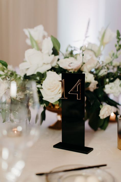 Black And Gold Table Numbers Wedding, Black White And Gold Table Numbers, Large Table Numbers, White And Gold Table Numbers, Classy Table Numbers Wedding, Black Table Signs Wedding, Copper Table Numbers, Black Acrylic Table Numbers, Table Numbers Wedding Black