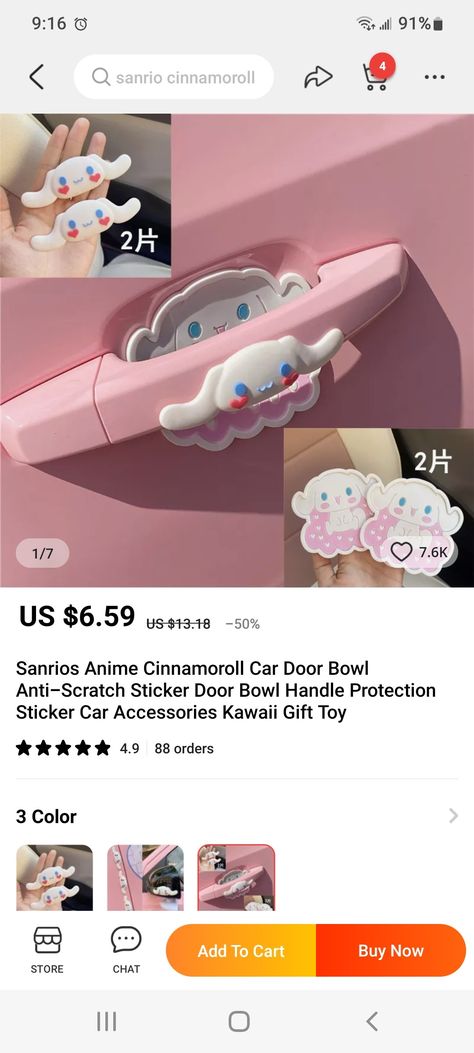 Sanrio Car Stickers, Kuromi Car Accessories, Kawaii Car Accessories, Sanrio Car Accessories, Kawaii Car Interior, Hello Kitty Car Accessories, Aesthetic Car Accessories, Kawaii Car, Interior Makeover