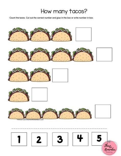 Taco Activities Preschool, Dragons Love Tacos Activities, Taco Crafts, Dragons Love Tacos, Preschool Units, Taco Party, Free Printable Activities, Card Games For Kids