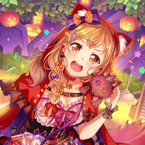 bang dream Bandori Halloween, Arisa Bandori, Poppin Party, Halloween, Anime