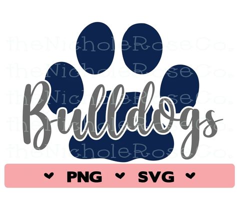 Bulldogs Svg, Bulldog Mascot, Bulldog Mom, Cheerleading Gifts, Png Football, Diy Shirts, Bulldog Shirt, Heat Transfer Design, Spirit Shirts