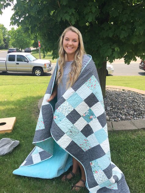 Next Up: a graduation quilt – Carried Away Quilting Graduation Quilt, Graduation Message, Siding Colors, Cake Sizes, Happy Flowers, The Nest, Financial Education, Sweet Messages, Charm Pack