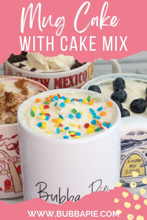 Mug Cakes Using Box Mixes, Cake Mug Recipe 3 Ingredients, Cake In A Mug With Cake Mix Boxes, Dessert Recipes Easy Quick 3 Ingredients Simple Cake Mixes, Mug Cake From Box Cake, Mug Cake With Cake Mix Boxes, Mug Cake Microwave Easy 3 Ingredients, Cake Mix Mug Cake, Microwave Cake Mix