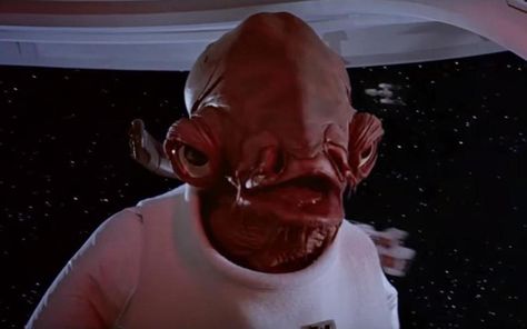 Admiral Ackbar. Star Wars Funny Celebrity Pics, Admiral Ackbar, Star Wars Love, Famous Movie Quotes, Funny Pictures With Captions, Birthday Quotes Funny, Memorable Quotes, Star Wars Memes, To Infinity And Beyond