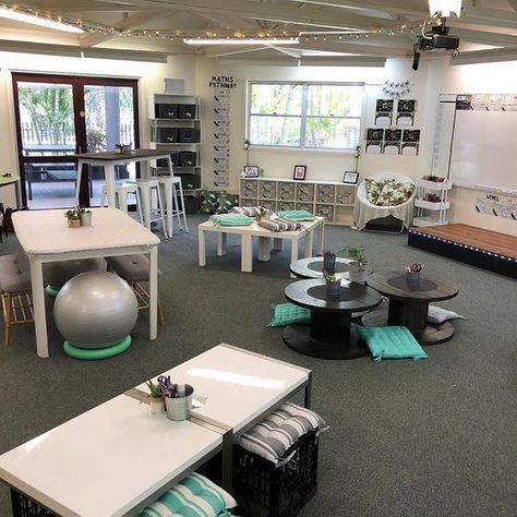 Classroom Decoration Ideas, Flexible Seating Classroom, Hammock Chairs, Classroom Arrangement, Classroom Goals, Classroom Seating, Classroom Makeover, Classroom Layout, Classroom Organisation