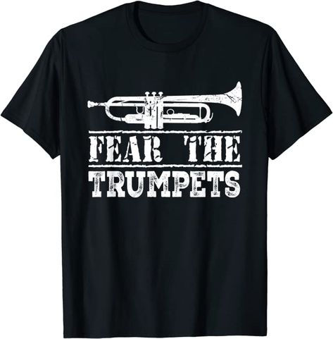 Trumpet Shirts, Trumpet Music, Trumpet Player, Trumpet Players, Trumpets, Vneck Tshirt Women, The Band, Teacher Shirts, Christmas Halloween