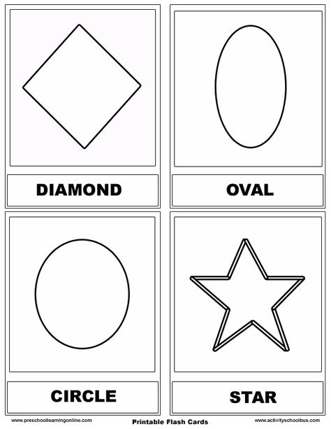 Printable Flashcards for kids - Shapes..FREE TO PRINT! http://www.preschoollearningonline.com/printable-flashcards/shape-flashcards-for-pre-k-kids.html  #flashcards #printables Preschool Math Printables, Kids Shapes, Teaching Preschoolers, Kids Preschool Learning, Shapes Worksheet Kindergarten, Shapes Flashcards, Shapes Kindergarten, Color Flashcards, Printable Flashcards