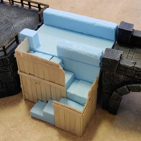 Dnd Model Making, Game Terrain Diy, Diy Dnd Terrain, Diy Warhammer Terrain, Miniature Wargaming Terrain Diy, Dnd Terrain Diy, How To Make Mini Stuff, Diy Warhammer 40k Terrain, Warhammer Scenery Diy