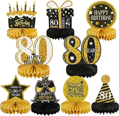 60th Birthday Theme, Cheers To 60 Years, Honeycomb Table, 80th Birthday Party Decorations, 60th Birthday Party Decorations, 80th Birthday Decorations, 60th Birthday Decorations, 40th Birthday Party Decorations, Birthday Decorations For Men