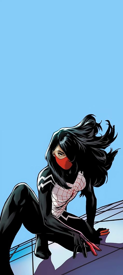 Slik Spiderwomen, Spider Silk Comic, Marvel Silk Art, Cindy Moon Wallpaper Aesthetic, Spider Silk Marvel, Spider Silk Wallpaper, Silk Spider Woman Wallpaper, Spider Silk Pfp, Silk Cindy Moon Wallpaper