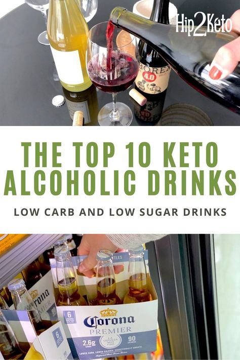 Here are the best low carb drinks and low sugar drinks including keto beer, keto wine and keto cocktails. Check out these top keto drinks! Zero Carb Cocktails, Keto Alcoholic Beverages, Low Carb Vodka Drinks, Keto Beer, Low Carb Alcohol, Low Calorie Wine, Smirnoff Drinks, Low Calorie Alcohol, Low Carb Alcoholic Drinks