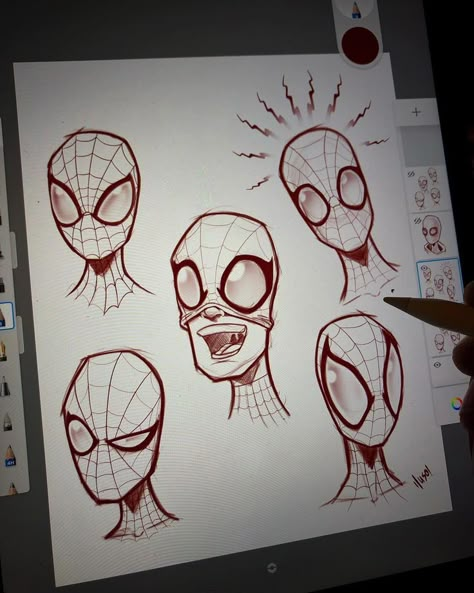 Boys Sketch, Spiderman Sketches, Marvel Art Drawings, People Cartoon, Spiderman Drawing, Spiderman Art Sketch, Draw People, Marvel Drawings, Spiderman Artwork