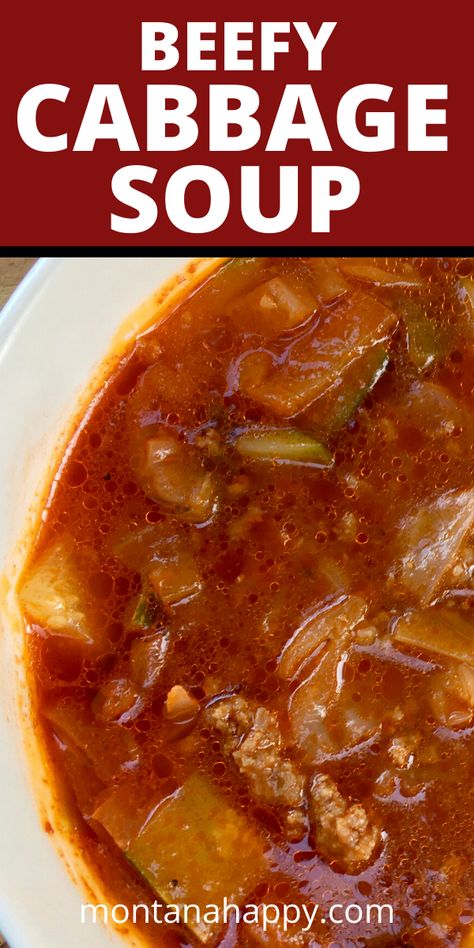 Best Cabbage Soup Recipe, Detox Cabbage Soup, Cabbage Hamburger Soup, Best Cabbage Soup, Healthy Cabbage Soup, Beef Cabbage Soup, Healthy Cabbage, Easy Cabbage Soup, Recipe Cabbage