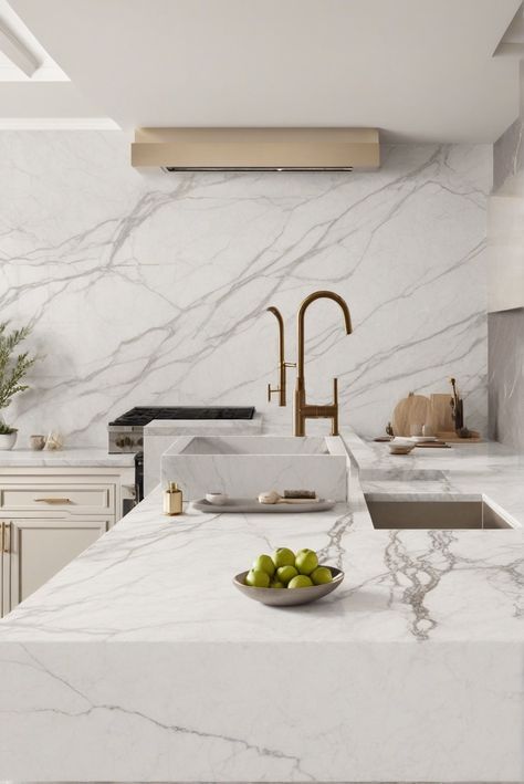 Quartz, Marble, Luxurious Surfaces, Comparison Marble Look Quartz, Flack Studio, Coastal Color Palette, Countertop Decor, High Rise Apartments, House Color Palettes, Quartz Surfacing, Kids' Playroom, Sherwin Williams Paint Colors