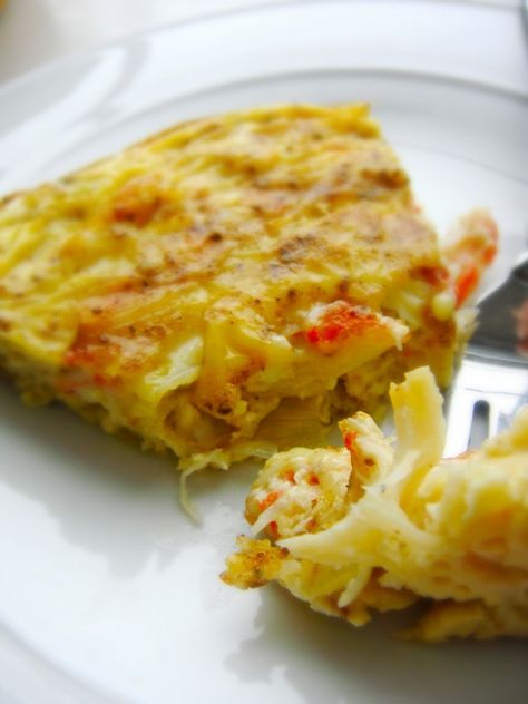 Crab Frittata Egg And Crab Breakfast, Crab And Eggs Breakfast, Leftover Crab Leg Meat Recipe, Leftover Crab Legs Recipe, Seafood Frittata, Crab Claw Meat Recipes, Crab Frittata, Crab Omelette Recipe, Lactaid Milk