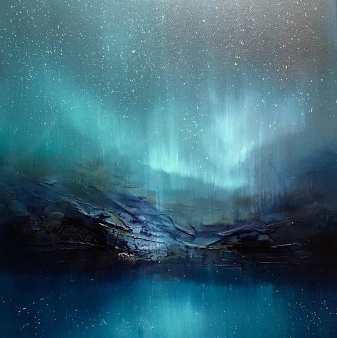 Australian Art For Sale: Contemporary Art & Modern Art - Wentworth Kris Ancog, Aurora Artwork, Northern Lights Painting, Traditional Landscape, Australian Art, Seascape Paintings, Abstract Canvas Art, Australian Artists, Artist On Instagram