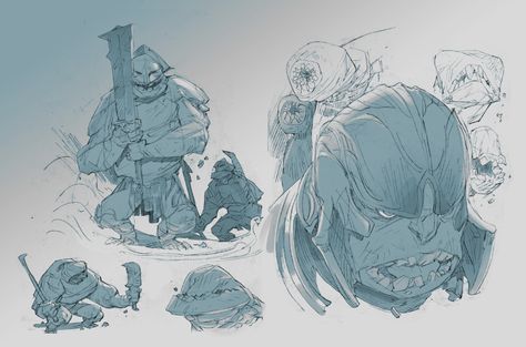 ArtStation - Paragon - Minion, Paul Richards Paul Richards, Comic Book Art Style, Mermaid Drawings, Animation Sketches, Games Art, Comic Book Style, Odds And Ends, My Themes, Epic Games