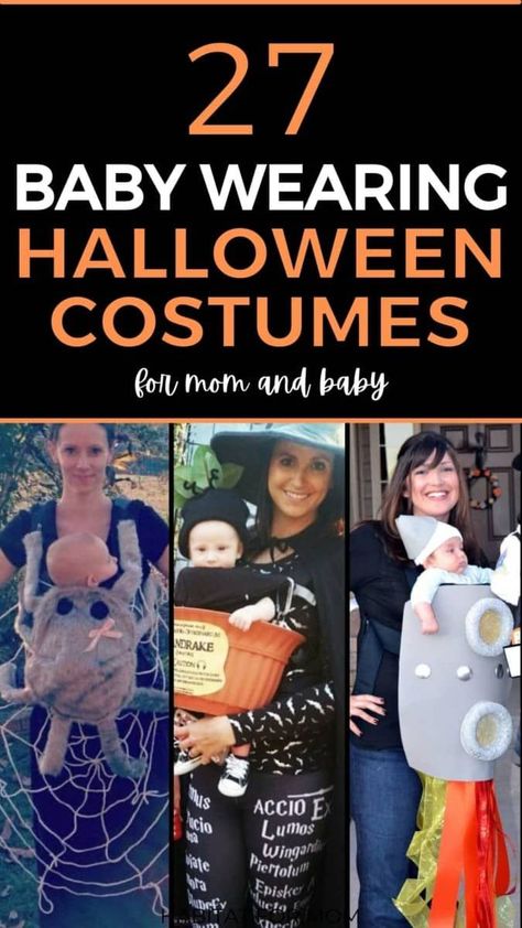 27 Creative Baby Wearing Halloween Costumes (for Mom and Baby) Postpartum Halloween Costume, Mrs Rachel Costume, Mommy And Newborn Halloween Costumes, Breastfeeding Halloween Costumes, 3 Month Old Costume Halloween, 4 Month Old Halloween Costume Girl, Mom And Newborn Halloween Costumes, Mommy And Baby Girl Halloween Costumes, Mama And Baby Halloween Costumes