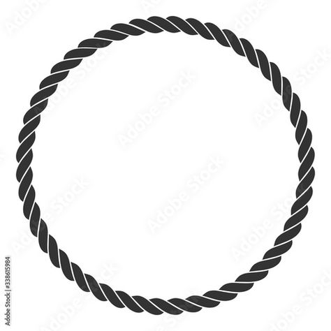 Rope Circle, Food Brand Logos, Circle Border, Frame Circle, Round Border, Sand Blasting, Circle Borders, Rope Frame, Itachi Uchiha Art