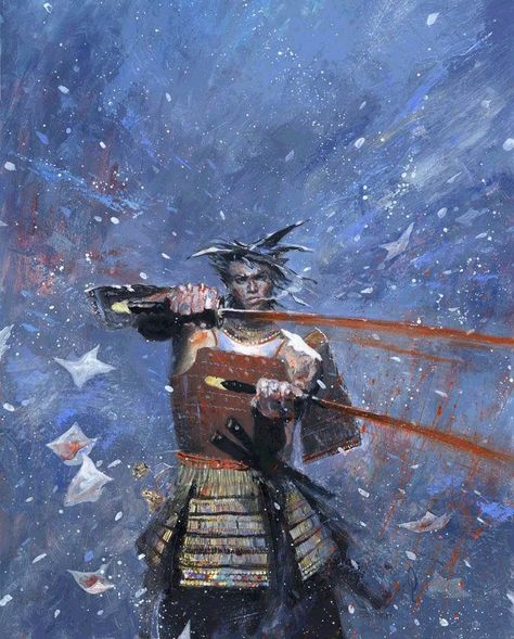 Samurai Wolverine - George Pratt George Pratt, Wolverine Art, Boris Vallejo, Wolverine Marvel, Samurai Warrior, Art Community, Traditional Paintings, Comic Book Characters, Medieval Fantasy