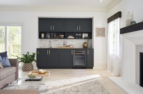 Personalized Upgrades | Kitchen & Bath Design News Modern Home Bar Designs, Beverage Coolers, Kitchen Suite, Kitchen Ventilation, Wine Coolers Drinks, Modern Home Bar, Beverage Fridge, Beverage Center, Integrated Appliances