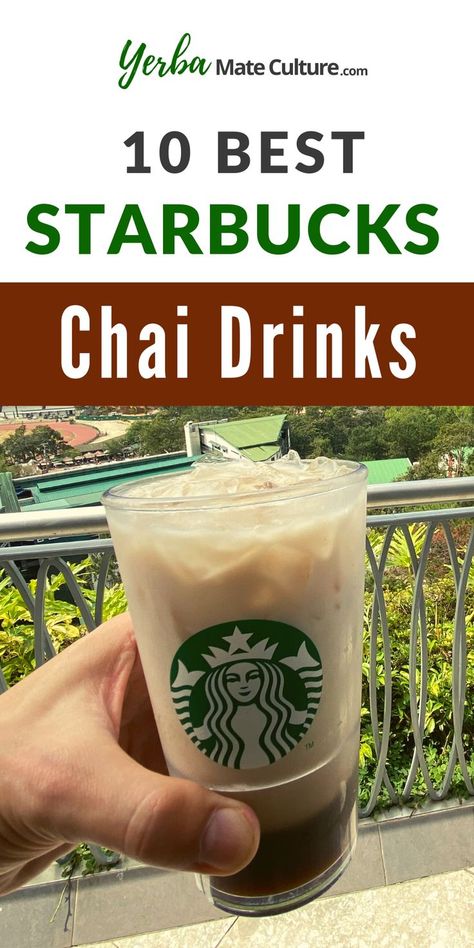 Here’s all that Starbucks chai fans need to know! How Starbucks chai drinks are made and what are the 10 best chai drinks to try. Starbucks Chai Drinks, Chai Tea Starbucks, Chai Drinks, Chai Tea Drinks, Starbucks Chai, Bubble Tea Flavors, Drinks To Try, Making Iced Tea, Iced Chai