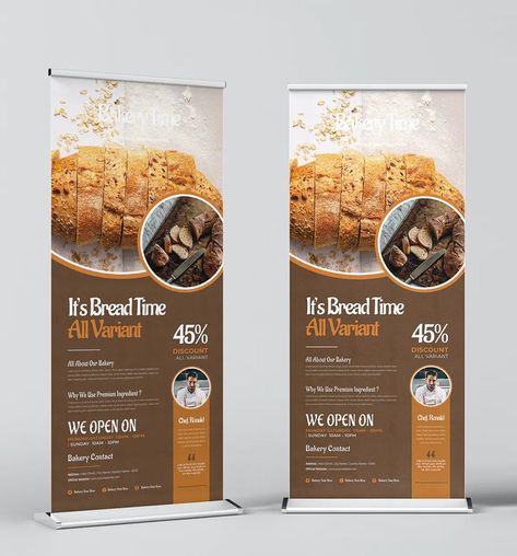 Butter Roll, Roll Up Design, Roll Up Banner, Honey Butter, Banner Template Design, Premium Ingredients, Banner Template, Roll Up, Banner Design