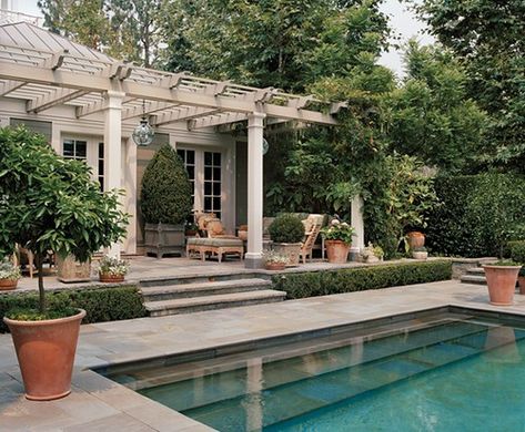 http://www.fergusonshamamian.com/ | Things That Inspire | Flickr Dröm Hus Planer, Pergola Attached To House, Dream Pools, Beautiful Pools, Pool Design, Pergola Patio, Pergola Designs, Garden Pool, Pool Landscaping