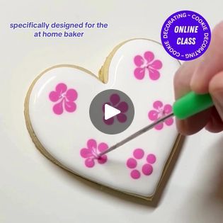 Cookie Decorating for the At Home Baker | Learn how to decorate Valentine's Day cookies like a pro! Take our online classes and impress your friends & family at holiday gatherings. Beginners... | By The Graceful Baker Graceful Baker, Valentines Day Cookies, Biscuit Cookies, How To Decorate, Holiday Gathering, Like A Pro, Online Classes, Cookie Decorating, Biscuits