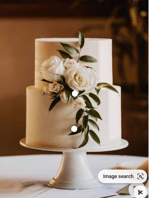 Simple Wedding Cake 2 Tier, Wedding Cake 2 Tier, Cake 2 Tier, Sunflower Wedding Cake, Cake Inspo, Simple Wedding Cake, Sunflower Wedding, Simple Wedding, Flower Cake