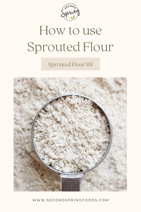 Sprouted Whole Wheat Flour Recipes, Sprouted Whole Wheat Bread, Sprouted Wheat Flour Recipes, Sprouted Flour Recipes, Sprouted Spelt Flour Recipes, Sprouted Grain Bread Recipe, Milling Flour, Buckwheat Flour Recipes, Spelt Flour Recipes