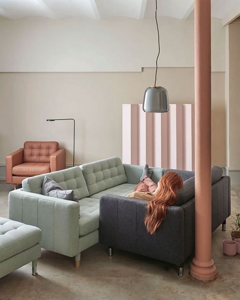 IKEA Landskrona - sofa, loveseat, sectional, and chair Landskrona Sofa, Ikea Landskrona, Ikea Catalog, Ikea Living Room, Ikea Chair, Pastel Room, Rooms To Go, Living Room Set, Living Room Sectional