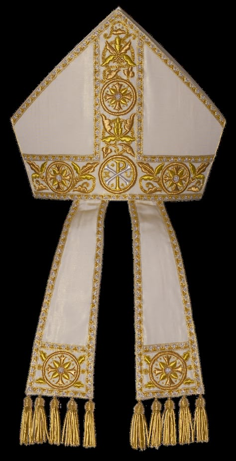 Bishop Mitre, Flower Couture, Catholic Clothing, Priest Robes, Priest Vestments, Church Outfit, Catholic Priest, San Blas, Pope John