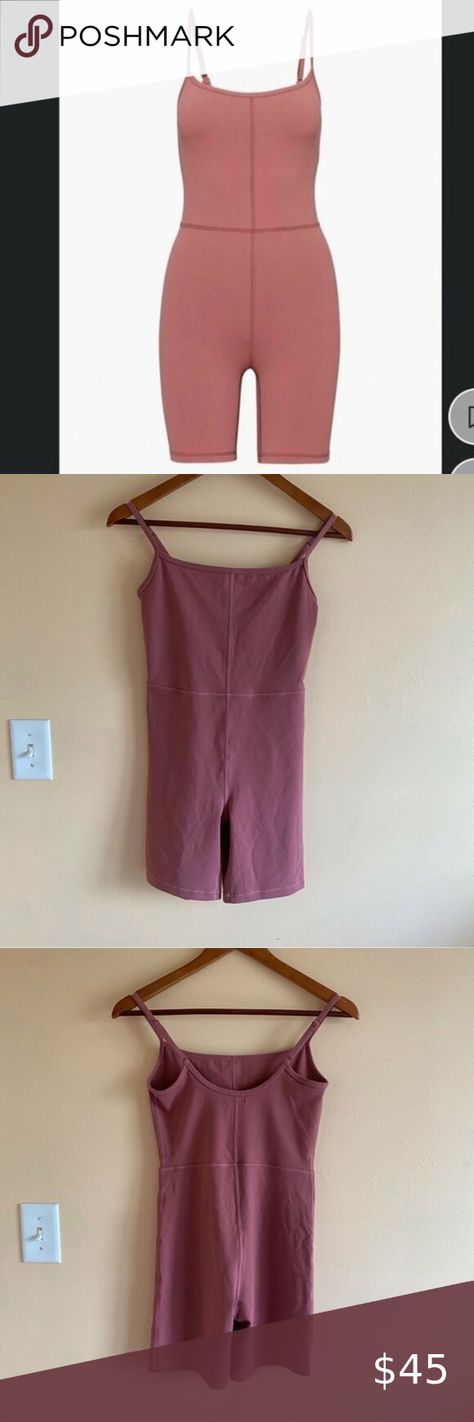 Aritzia Wilfred Free Divinity 7" Romper Pink Woman Small Unitard Stretch-Jersey 90s Dance, Dance Attire, Aritzia Pants, Aritzia Wilfred, Rompers, Pants, Pink, Clothes Design, Trousers