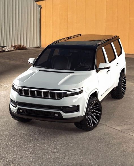 The SUV Culture™ on Instagram: “The new Jeep Grand Wagoneer with some mad wheels⚡️ Become a part of the culture @thesuvculture @thesuvculture @thesuvculture • Photo via:…” New Jeep Wagoneer, Charger And Challenger, Dodge Challenger Gt, Awd Cars, Dodge Challenger Sxt, Jeep Grand Wagoneer, New Jeep, Gmc Yukon Denali, 20 Inch Wheels