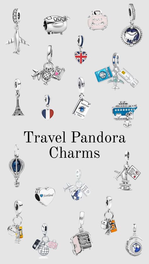 #outfitinspo #jewlery #pandora #inspo #musthave #itgirl #charms #bracelet #charmbracelet #wishlist #blue #silver #travel #globe Pandora Travel Charms, Pandora Travel, Travel Charm Bracelet, Make Outfits, Pandora Bracelet Charms Ideas, Travel Bracelet, Girly Bracelets, Pandora Bracelet Designs, Pandora Bracelet Silver