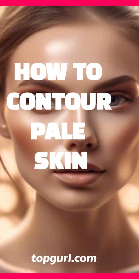 Makeup For Pale Skin, Freckled Skin, Makeup Basics, Bronze Makeup Look, Pale Skin Makeup, Fair Skin Makeup, How To Contour, Pale Complexion, Bold Makeup Looks