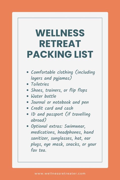 The Complete Retreat Packing List: What To Take On a Retreat Retreat Schedule Ideas, Yoga Retreat Packing List, Retreat Packing List, Church Retreat, Fitness Retreat, Women's Retreat, Mt Shasta, Retreat Ideas, Packing Guide