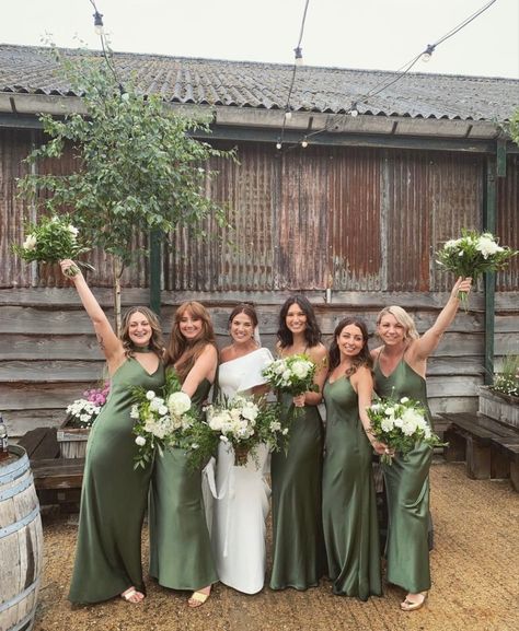 Green Color Palette Bridesmaid Dresses, Green Wedding Bridesmaid Dress, Eucalyptus Green Bridesmaid Dresses, Grandma Lifestyle, Mismatched Green Bridesmaid Dresses, Sage Green Wedding Theme, Welsh Wedding, Groomsmen Dress, Olive Green Bridesmaid Dresses