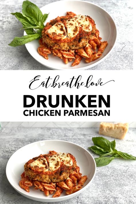 Chicken Parmesan with Vodka Sauce Mozzerella Cheese, Drunken Chicken, Buffalo Mozzarella, Broccoli Pasta, Vodka Sauce, Turkey Dishes, Face Lift, Chicken Parmesan, Traditional Food