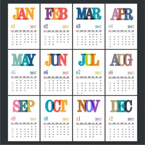 Calenders Ideas, Calendar Design Layout, Calendar Design Template, Modern Calendar, Creative Calendar, New Year Calendar, 달력 디자인, Calendar Layout, Vintage Calendar